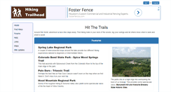 Desktop Screenshot of hikingtrailhead.com
